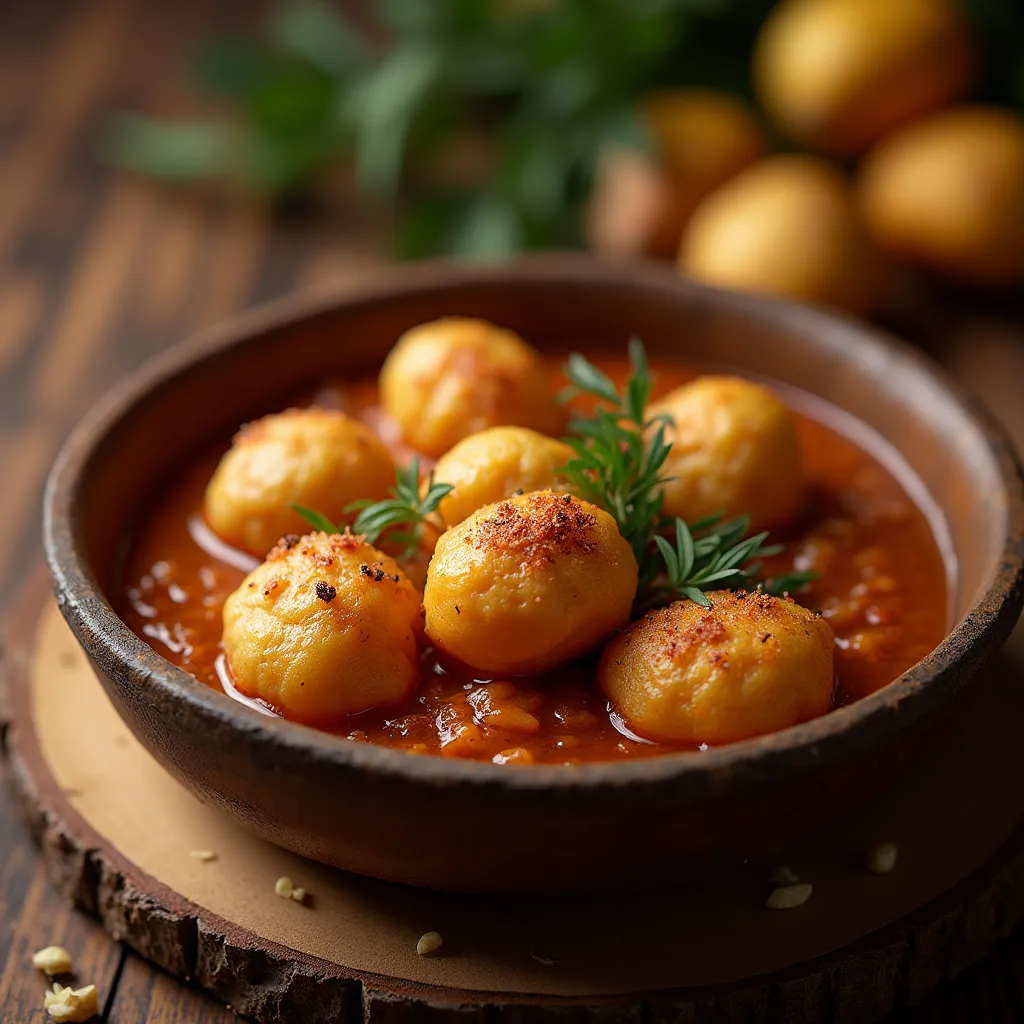 Albóndigas en Salsa de Almendras, una receta tradicional española con albóndigas jugosas y una salsa cremosa de almendras.